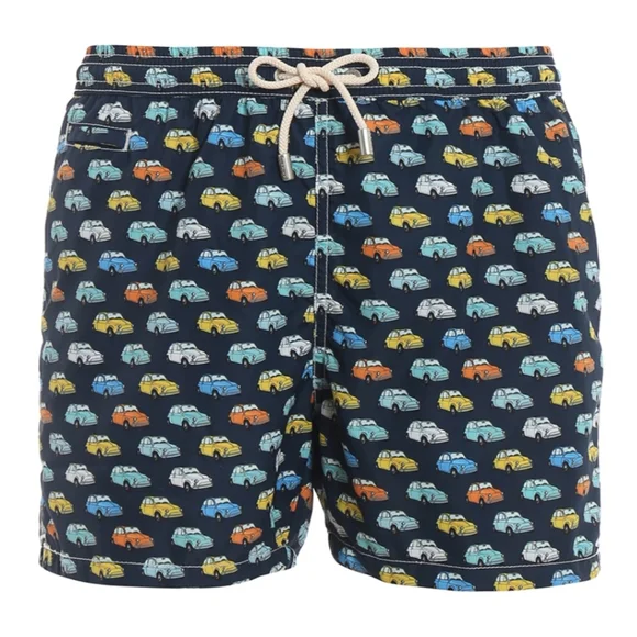 MC2 Saint Barth car print swim trunks. Fiat 500 Edition *BRAND NEW W/TAGS*